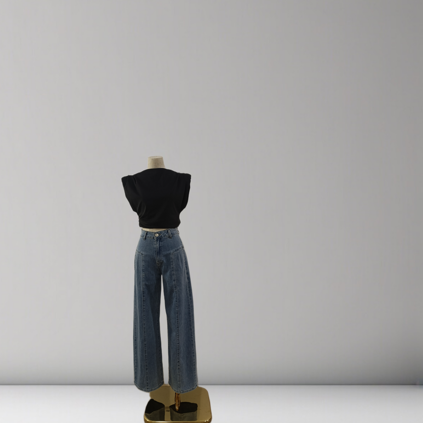 Calça Jeans pinças