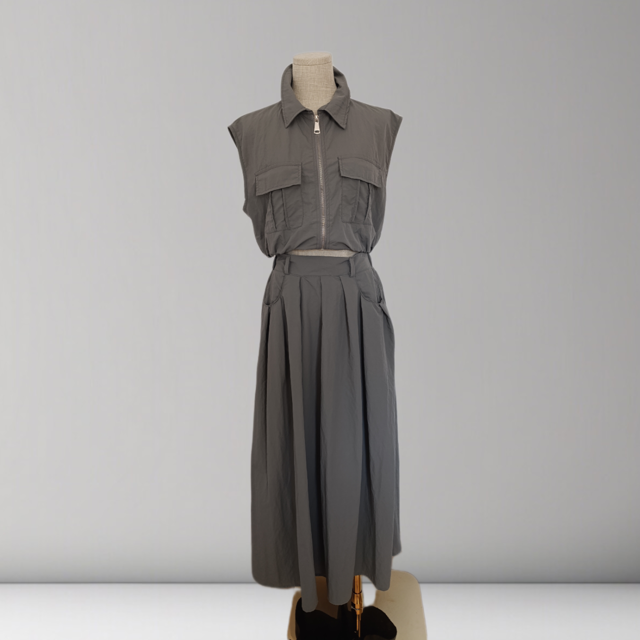 Conjunto saia colete